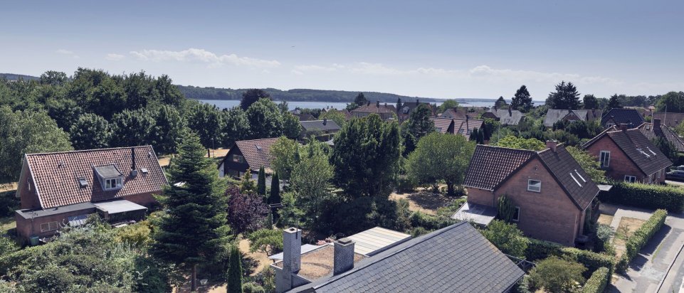 Danske huse set fra oven