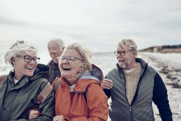 Pensionister på stranden
