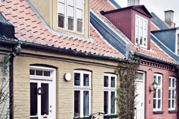 Illustrativt billede af rækkehuse i Aarhus