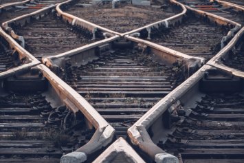 Crossing railway tracks